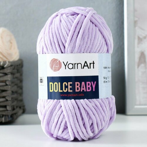 Пряжа Dolce Baby 100% микрополиэстер 85м/50 гр (744 астра) пряжа dolce baby 100% микрополиэстер 85м 50 гр 742 черный