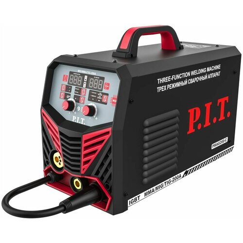 Сварочный полуавтомат PIT PMAG200-С 200А ПВ-60 MMA 16-40мм 58кВт MIG 08-10мм TIG 12-16-20мм 2522000₽