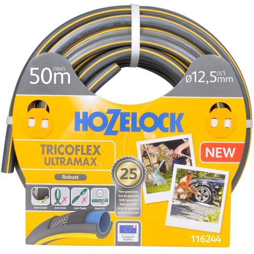 Шланг для полива армированный (1/2") Tricoflex Ultramax HOZELOCK ПВХ 12.5 мм 50 м (116244) -1 шт.