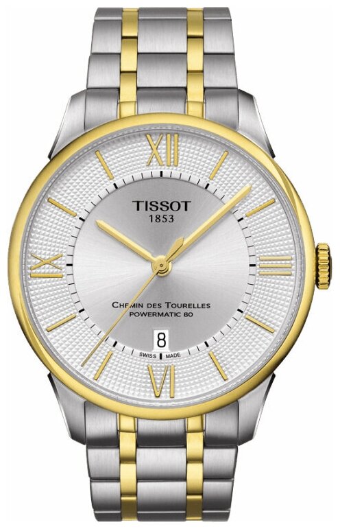 Наручные часы TISSOT T-Classic T099.407.22.038.00, золотой, серебряный