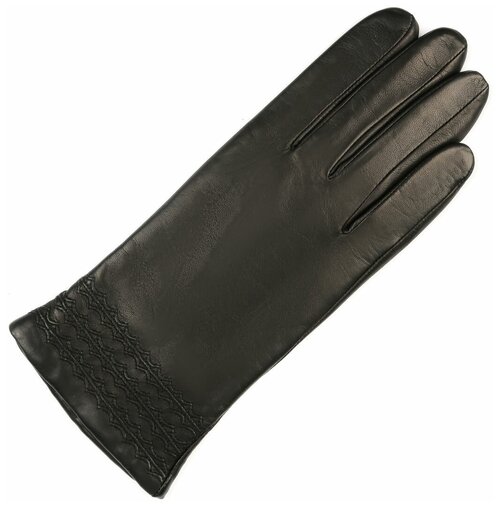 Перчатки ESTEGLA зимние, натуральная кожа, утепленные, размер 7,5, черный