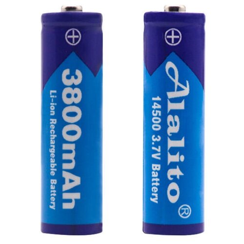 Аккумулятор Alalito 14500 3,7V 3800 mAh, 2 шт