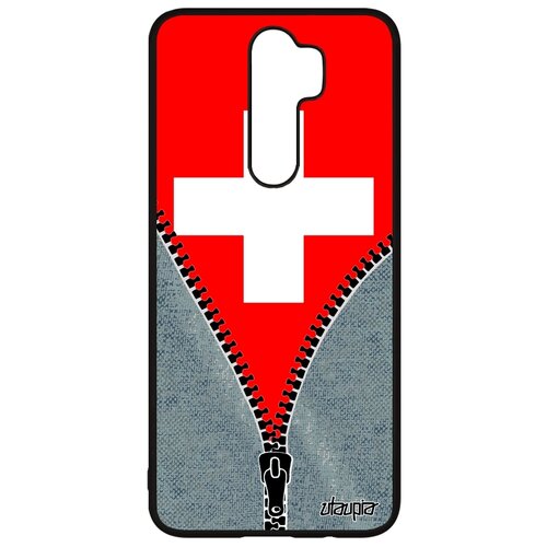фото Чехол для смартфона redmi note 8 pro, "флаг швейцарии на молнии" страна государственный utaupia