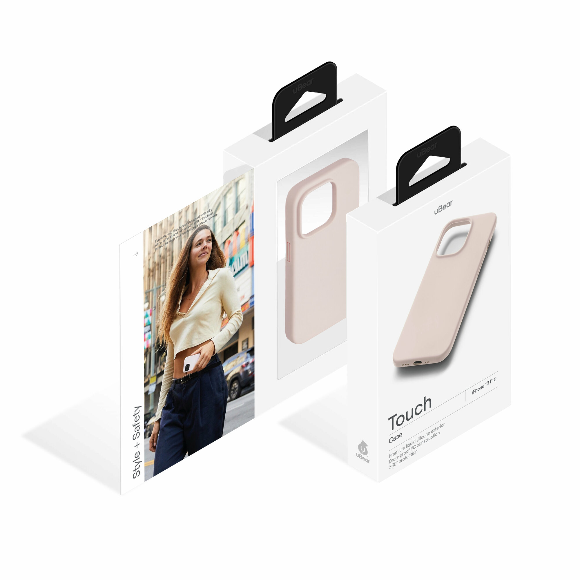 Чехол uBear Touch Case (Liquid silicone) для iPhone 13 Pro, розовый