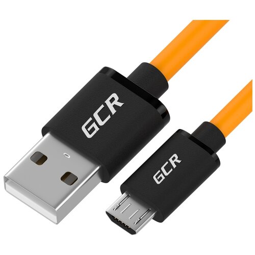 Кабель GCR USB - microUSB (GCR-UAQC2), 1.5 м, 1 шт., оранжевый