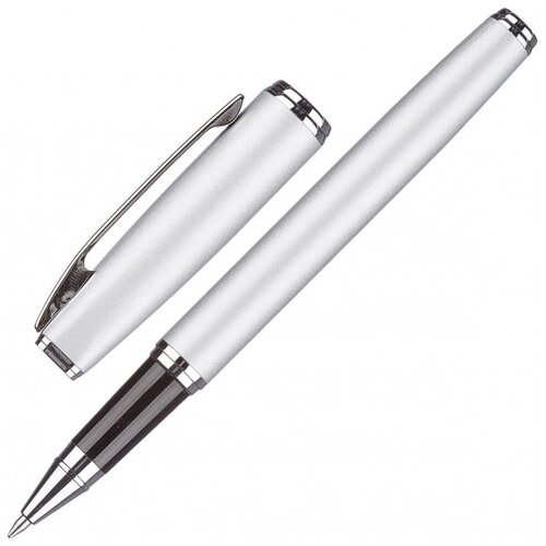 Ручка гелевая Attache Selection Elegance,серебристый корпус, синие чернила, с футляром ручка подарочная elegance синие чернила
