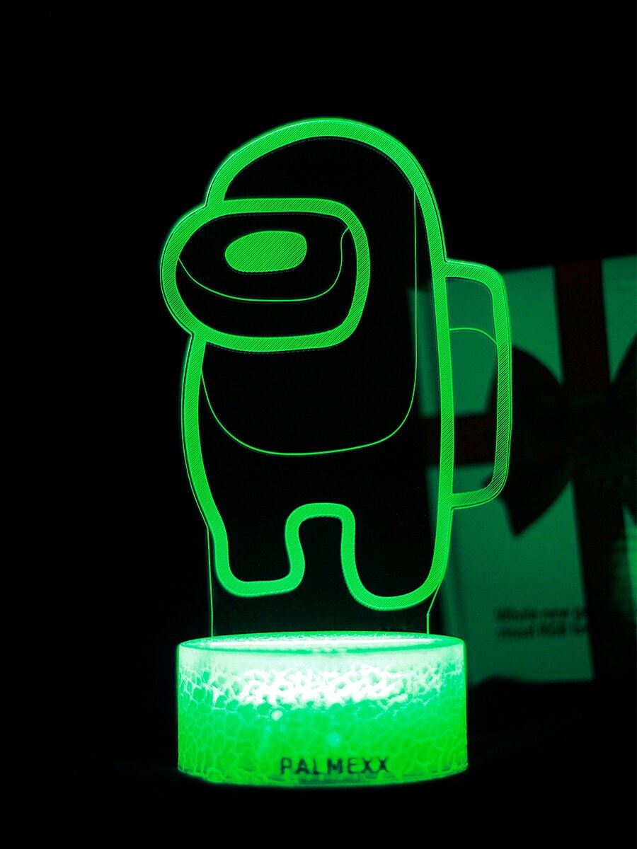 Светодиодный ночник PALMEXX 3D светильник LED RGB 7 цветов (амонг ас) LAMP-044