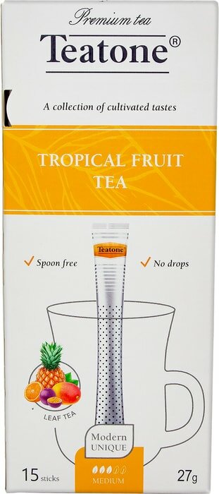 Чай чёрный Teatone с ароматом Тропических фруктов, 15х1,8 г - фотография № 3