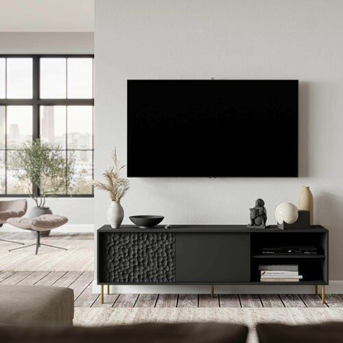 Тумба под телевидео аппаратуру HALMAR BULLET RTV-1 180 см черныйзолотой 42899₽