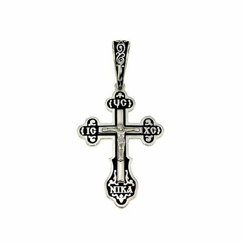 фото Подвеска крестик православный из серебра silvarie
