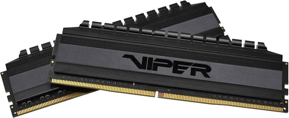 Модуль памяти DDR4 8GB (2*4GB) Patriot Memory PVB48G300C6K Viper 4 Blackout PC4-24000 3000MHz CL16 288-pin XMP радиатор 1.35V RTL