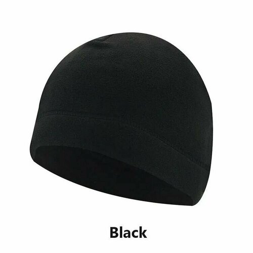 Шапка , размер 54, черный шапка флисовая тактическая 5 11 цвет черный цветной логотип