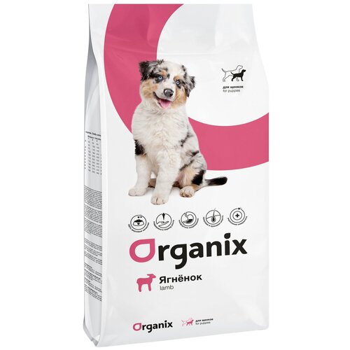 Сухой корм для щенков ORGANIX ягненок 1 уп. х 1 шт. х 2.5 кг