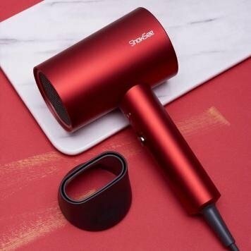 Компактный фен Xiaomi ShowSee Hair Dryer (A5-R) EU Red - фотография № 3