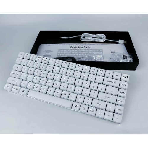 Игровая механическая клавиатура Keychron K3Pro White Brown Switch Низкопрофильная Беспроводная 75 Hotswap RGB Win Mac QMK VIA Белый 1119900₽