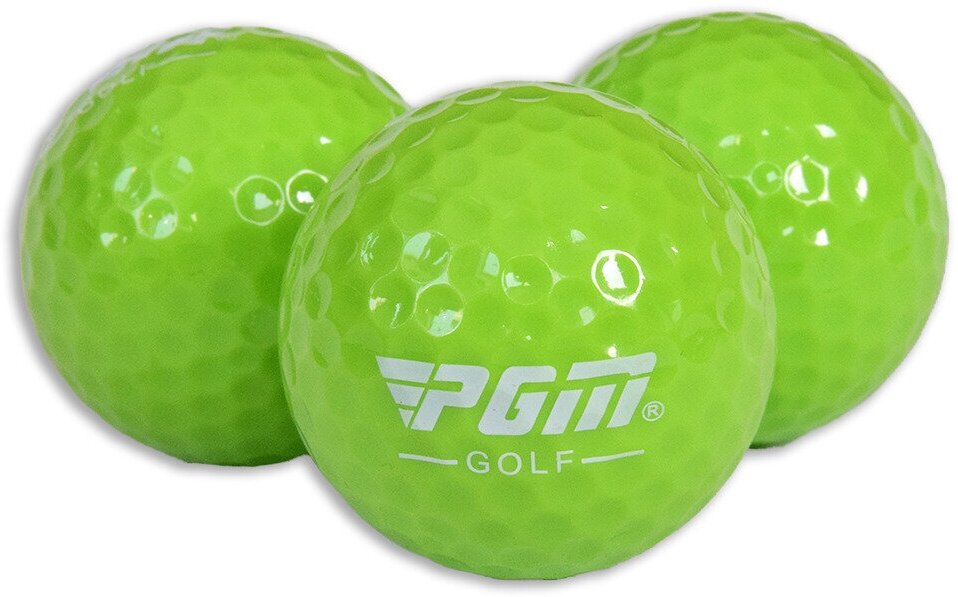 Мячи для гольфа зеленые PGM (3 мяча)