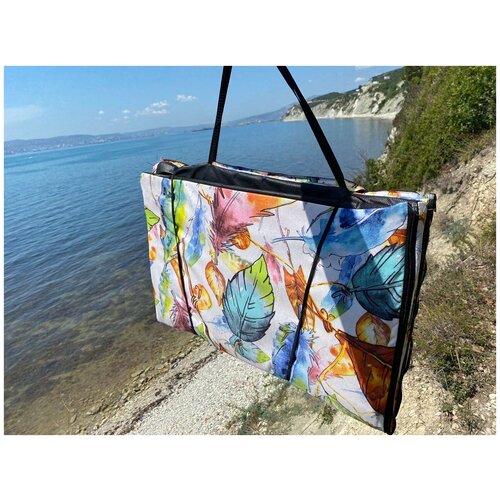 фото Туристический коврик, 155 на 110 (55х2), цвет микс новороссийск