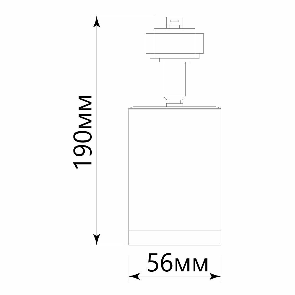 Светильник Feron AL155 трековый однофазный на шинопровод под лампу GU10, черный Артикул - фото №8