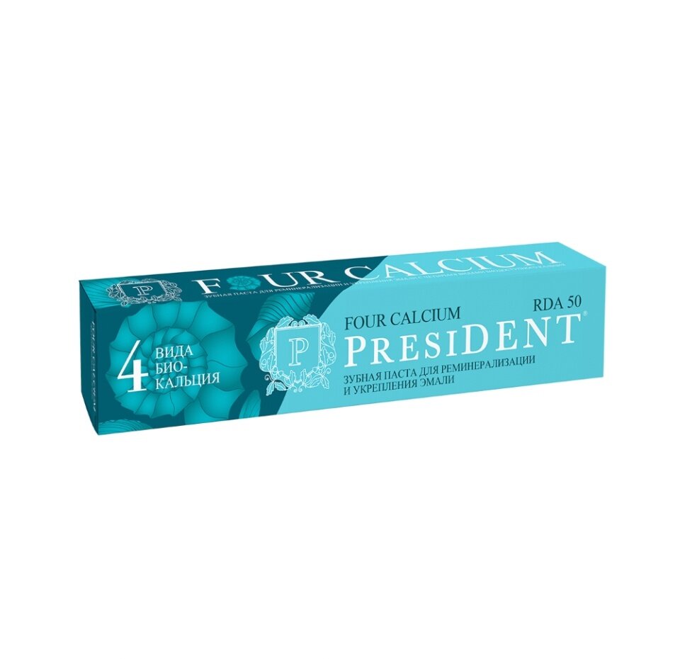 Зубная паста President Four Calcium