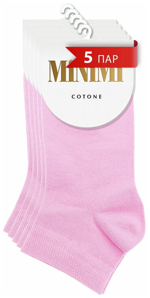 Женские носки MiNiMi укороченные, размер 39-41 (25-27), розовый