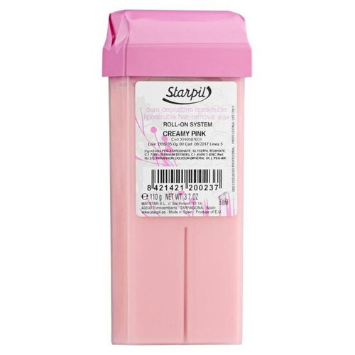 Starpil Ультра кремовый воск Сливочно-розовый в картридже 110 мл 110 г розовый