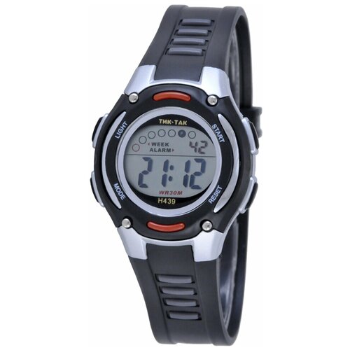 Наручные часы Тик-Так, серый, черный наручные электронные часы тик так н439 красные