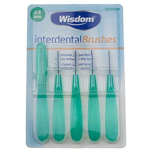 фото Набор ершиков wisdom interdental brush 0.8mm green