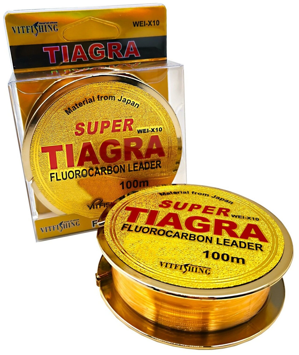  рыболовная Super TIAGRA Fluorocarbon d-0.30mm 100m 17kg —  .