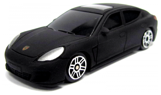Модель машины RMZ City Porsche Panamera 1:64 без механизмов, металлическая, черный матовый цвет (344018SM)