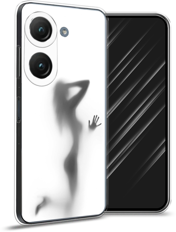 Силиконовый чехол на Asus ZenFone 10 / Асус Зенфон 10 "Стекло в душе"