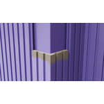 Реечная модульная стеновая панель саваш без покрытия под покраску 2800*116*16 мм - 8 шт - изображение
