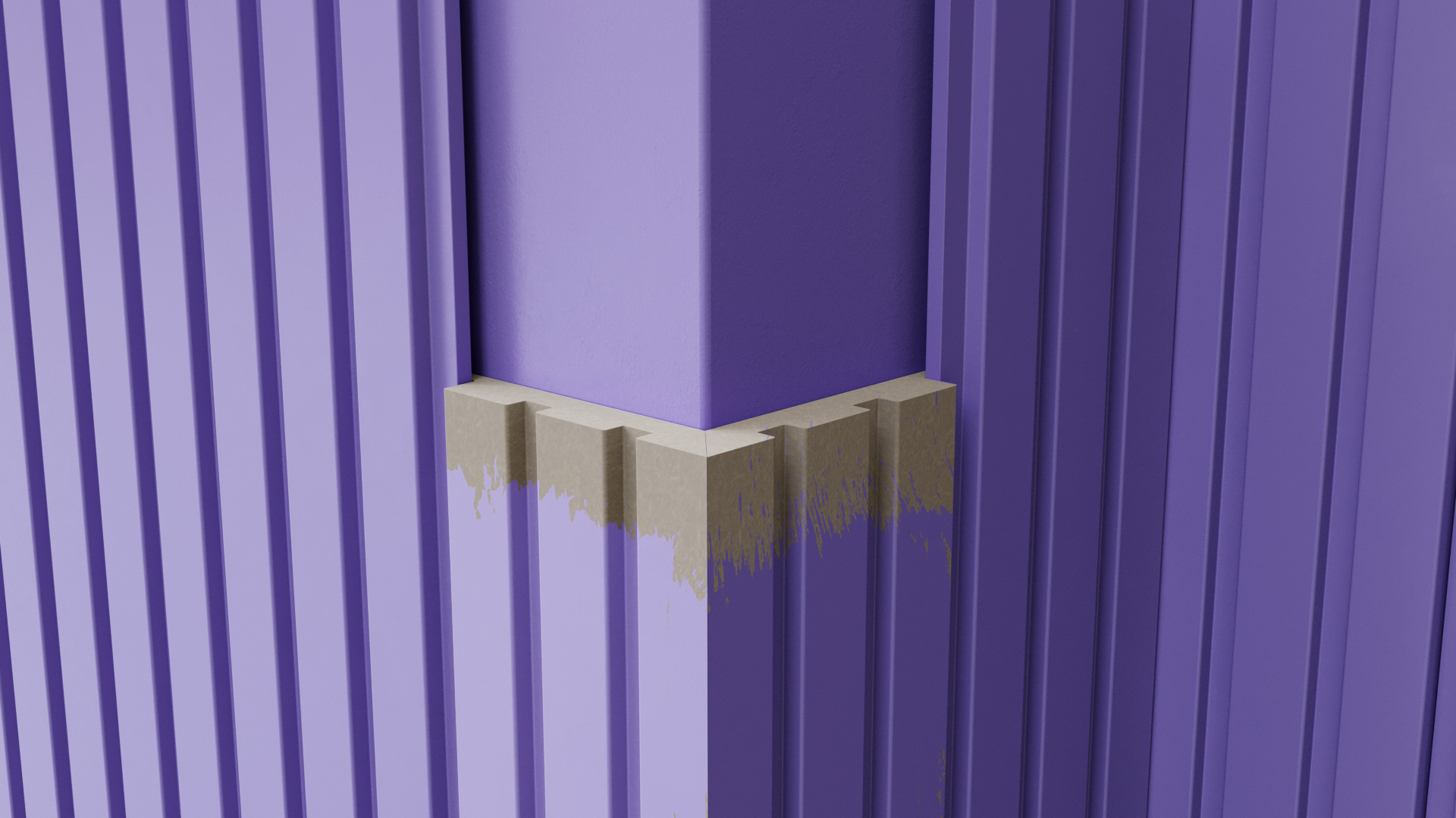 Реечная модульная стеновая панель саваш без покрытия под покраску 2800*116*16 мм - 8 шт