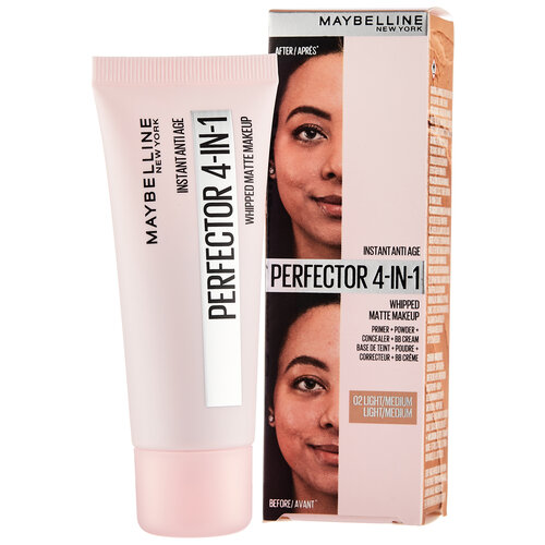 Maybelline New York Instant Age Rewind Тональный мусс Instant Perfector 4-In-1 Matte Makeup, 30 мл, оттенок: light/medium 2 maybelline new york instant age rewind тональный мусс instant perfector 4 in 1 matte makeup 30 мл оттенок fair light 0