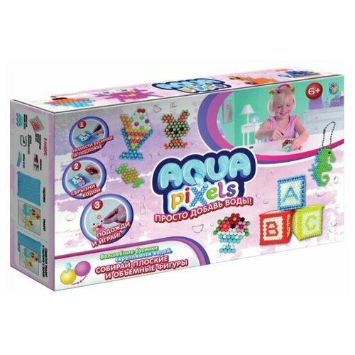 1 TOY Аквамозаика Aqua pixels Набор принцессы (Т12336) разноцветный 1 toy 1toy мега набор для творчества aqua pixels