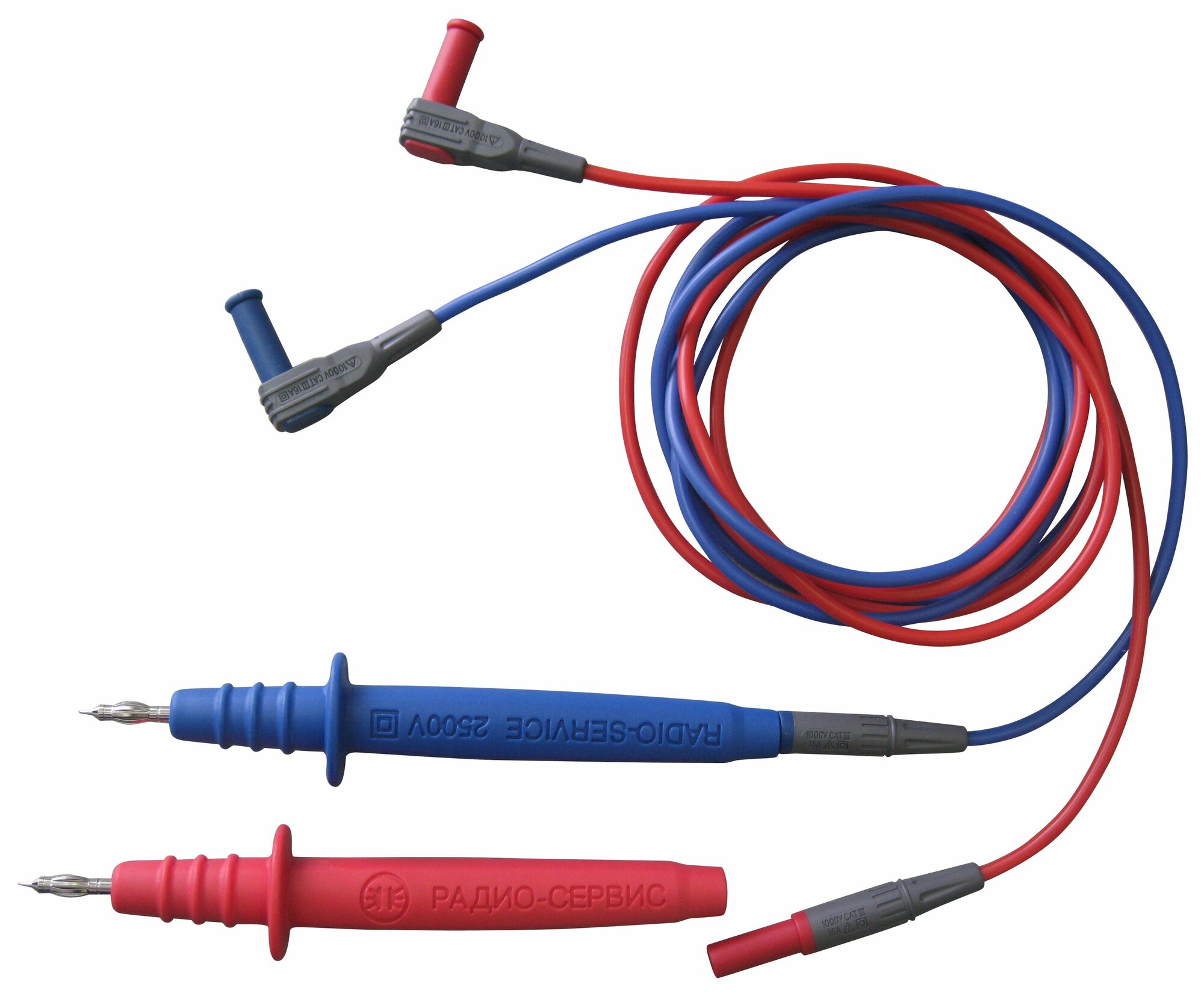 Рлпа.685551 Комплект кабелей измерительных (синий + красный) 1,5 м
