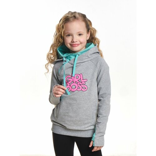 фото Худи mini maxi, размер 146, серый