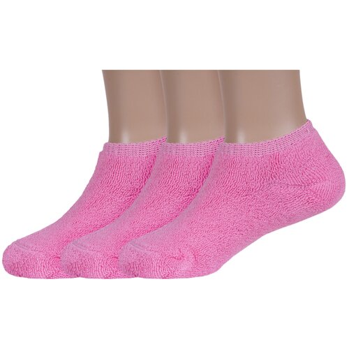 Носки ХОХ, 3 пары, размер 12-14, розовый