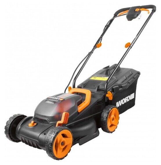 Газонокосилка аккумуляторная Worx WG779E, 40В, 2х2.5Ач, двойное ЗУ