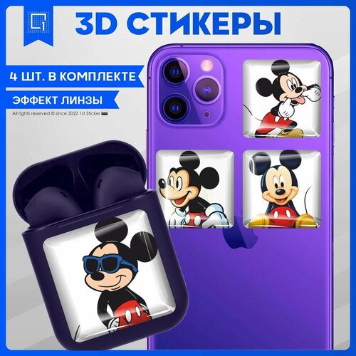 Наклейки на телефон 3D стикер на чехол Микки Маус