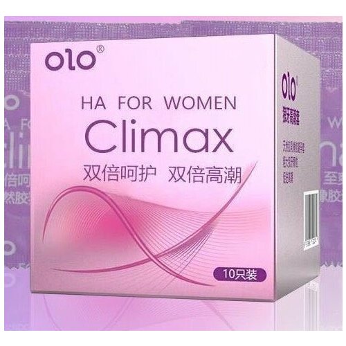 Презервативы сверхтонкие OLO Climax, женский оргазм, 10 шт