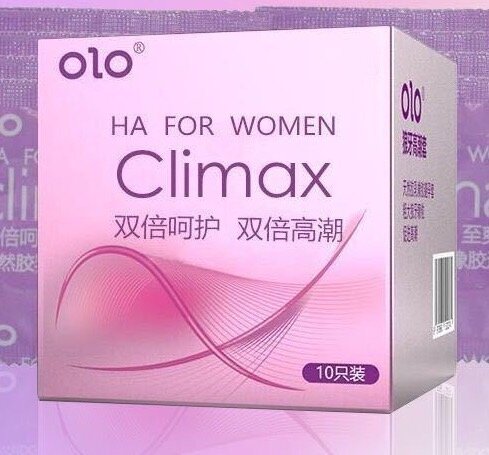 Презервативы сверхтонкие OLO "Climax, женский оргазм", 10 шт