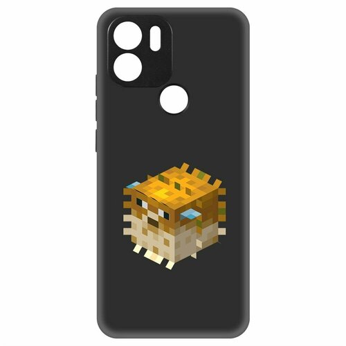 Чехол-накладка Krutoff Soft Case Minecraft-Иглобрюх для Xiaomi Poco C51 черный чехол накладка krutoff soft case minecraft кошка для xiaomi poco c51 черный