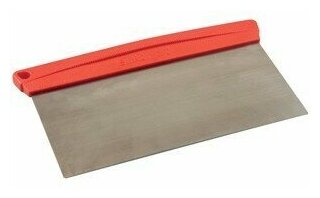 Скребок металлический с красной ручкой 17,5Х10 см. Silikomart SCR02