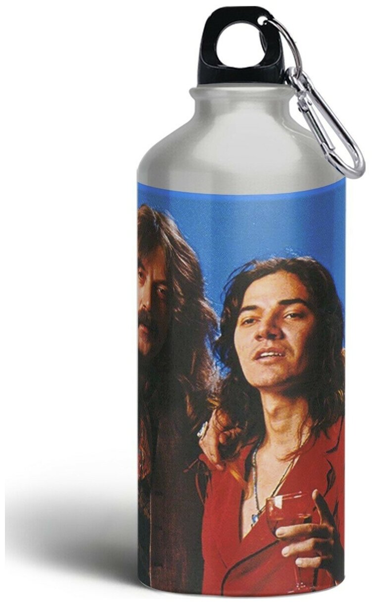 Бутылка спортивная,туристическая фляга, 500мл с карабином Deep Purple - 2