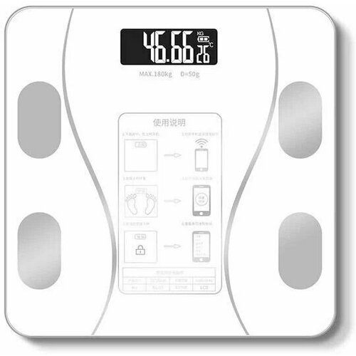 Напольные умные весы c bmi, электронные напольные весы для Xiaomi, iPhone, Android, белые весы напольные haylou xiaomi cm01 ru белые