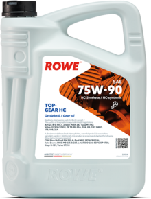 Трансмиссионное масло rowe hightec topgear sae 75w-90 hc new 5л.