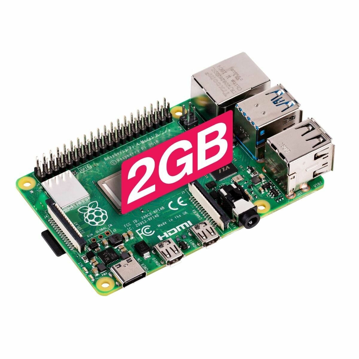 Raspberry Pi 4 Model-B (память 2 Гб)