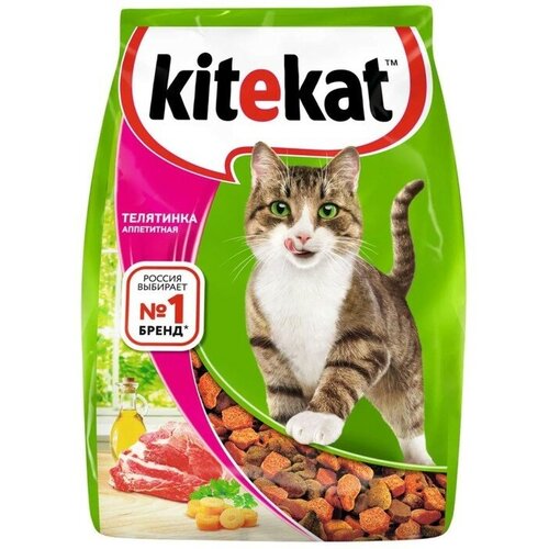 Сухой корм KiteKat "Аппетитная телятинка" для кошек, 1,9 кг