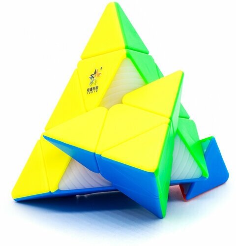 Головоломка Пирамидка Рубика YuXin Pyraminx Black Kylin / Цветной пластик