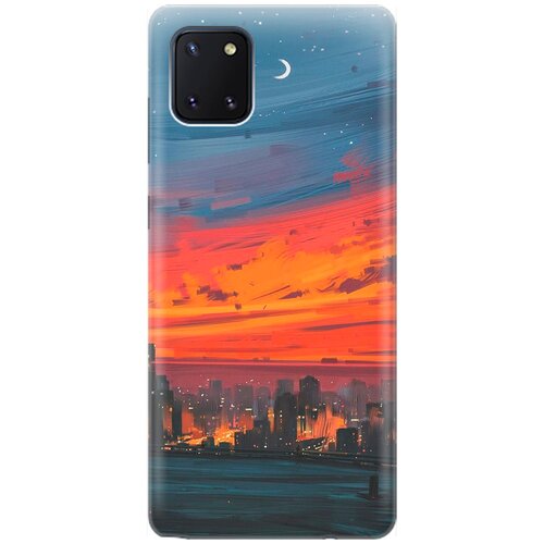 фото Re:pa накладка transparent для samsung galaxy note 10 lite с принтом "ночь и мегаполис"